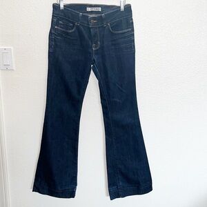 J Brand Love Story Dark Wash Cotton Blend MidRise Bootcut Jeans